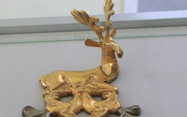 Золотые артефакты, найденные в Берельских курганах - Sputnik Казахстан