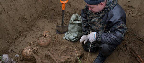 Архивное фото участника поискового отряда - Sputnik Казахстан