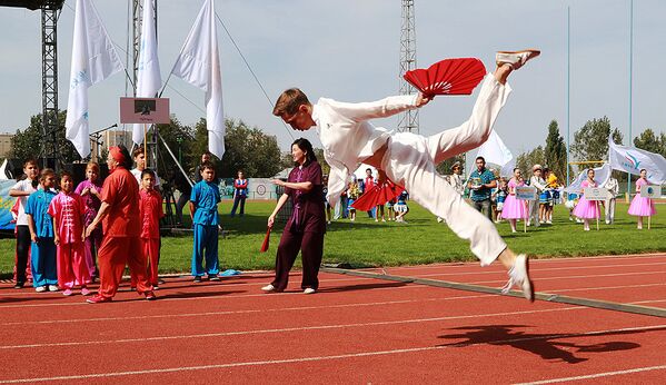 Детский культурно-спортивный фестиваль Аман Келешек - Sputnik Казахстан