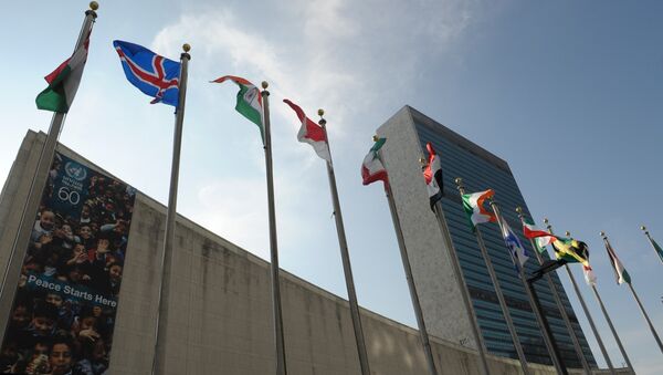 Здание ООН в Нью-Йорке - Sputnik Қазақстан