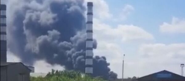 Пожар на ТЭЦ в Усть-Каменогорске Пожар на ТЭЦ в Усть-Каменогорске - Sputnik Казахстан