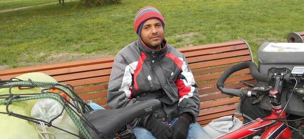 Путешественник-велосипедист из Бразилии - Sputnik Казахстан