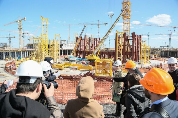 Строительство объектов ЭКСПО-2017 в Астане - Sputnik Казахстан