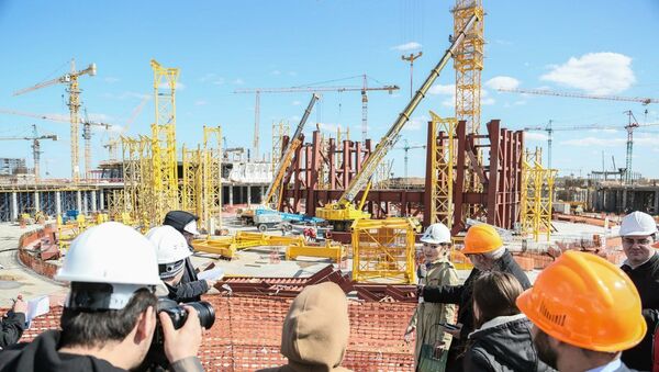 Строительство объектов ЭКСПО-2017 в Астане - Sputnik Казахстан