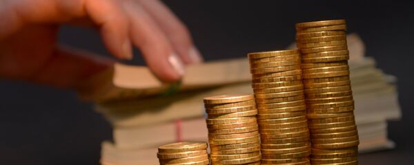 Стопки монет, архивное фото - Sputnik Казахстан