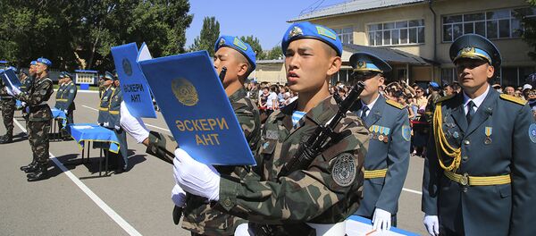 Новобранцы Службы государственной охраны приняли Военную присягу - Sputnik Казахстан