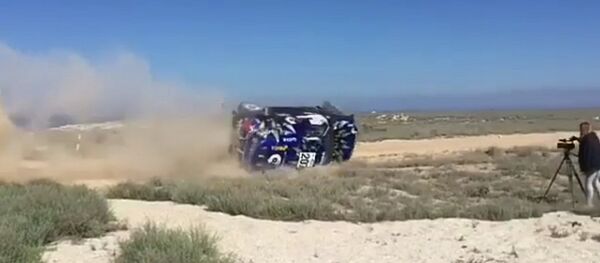 Катарский гонщик перевернулся в Мангистау - Sputnik Казахстан