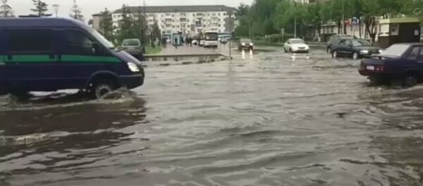 Дождь затопил Петропавловск Дождь затопил Петропавловск - Sputnik Казахстан