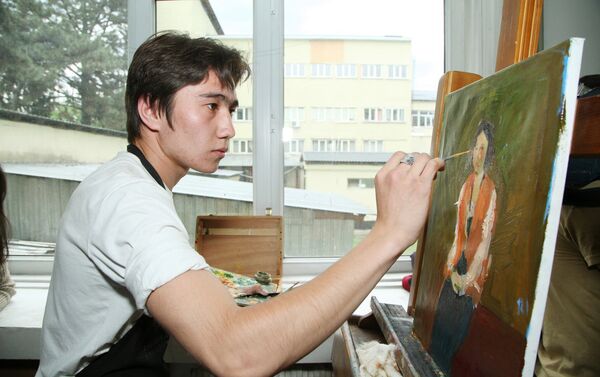 Портрет дворника от художника Казахской национальной академии искусств имени Т.К. Жургенова - Sputnik Казахстан