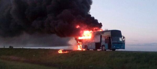 Қостанай облысында автобус өртеніп кетті Қостанай облысында автобус өртеніп кетті - Sputnik Қазақстан