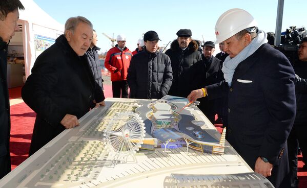 Посещение строящегося ЭКСПО 4 апреля 2015 года - Sputnik Казахстан