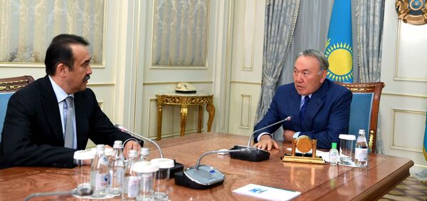  Президент Казахстана Нурсултан Назарбаев и глава Комитета национальной безопасности Карим Масимов - Sputnik Казахстан