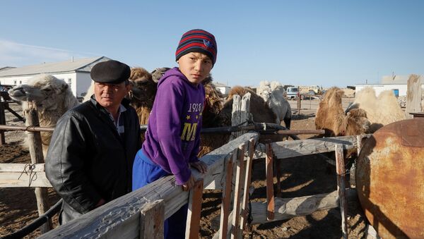 Жители села близ Аральского моря, архивное фото - Sputnik Казахстан