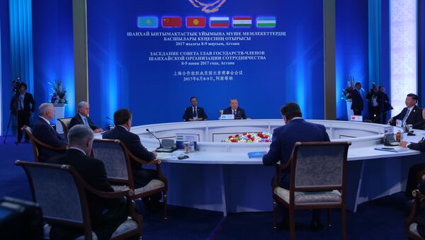 Заседание cовета глав государств-членов ШОС в узком составе - Sputnik Казахстан