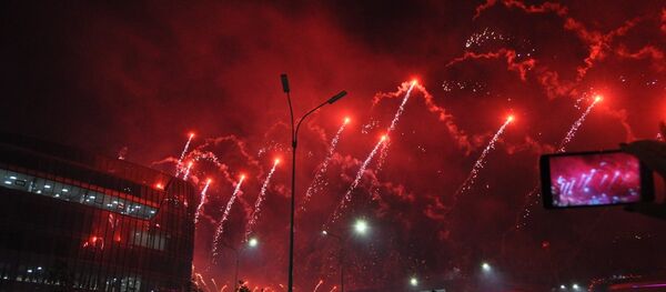 Фейерверк на открытии ЭКСПО-2017 в Астане Фейерверк на открытии ЭКСПО-2017 в Астане - Sputnik Казахстан