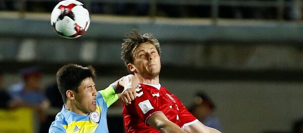 Сборная Казахстана впервые в нынешнем отборочном цикле чемпионата мира 2018 проиграла домашний матч Сборная Казахстана впервые в нынешнем отборочном цикле чемпионата мира 2018 проиграла домашний матч - Sputnik Казахстан