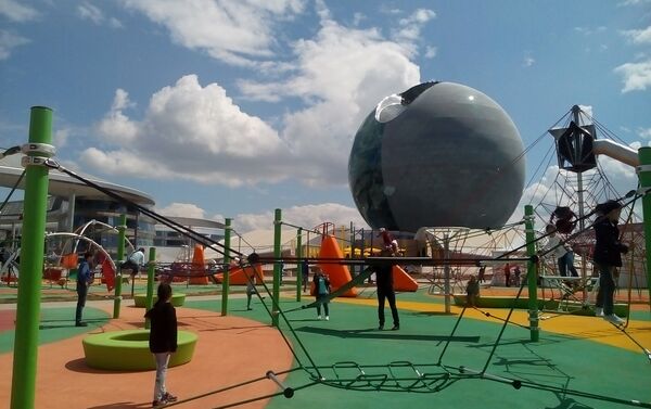 Детская площадка на территории ЭКСПО - Sputnik Казахстан
