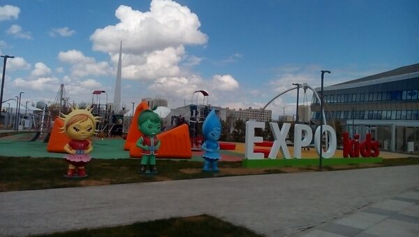 EXPO kids на территории Международной выставки - Sputnik Казахстан