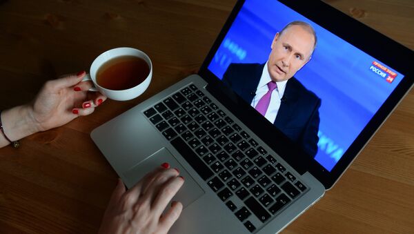 Трансляция Прямой линии с Владимиром Путиным - Sputnik Казахстан