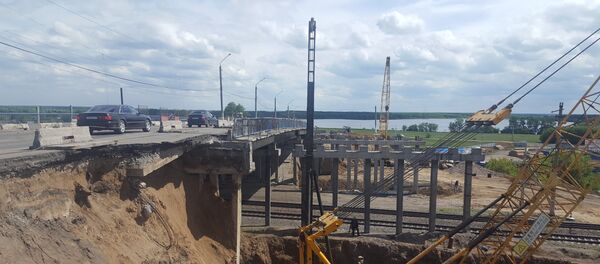 Ремонт путепровода в Петропавловске Ремонт путепровода в Петропавловске - Sputnik Казахстан