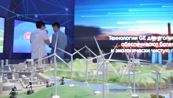 Стенд General Electric на Международной выставке ЭКСПО-2017 в павильоне США - Sputnik Казахстан