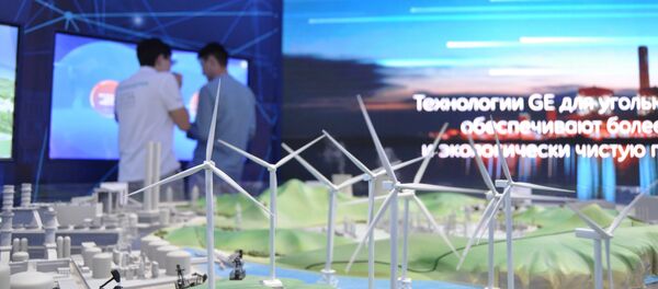 Стенд General Electric на Международной выставке ЭКСПО-2017 в павильоне США Стенд General Electric на Международной выставке ЭКСПО-2017 в павильоне США - Sputnik Казахстан