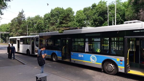 Автобус врезался в троллейбус в Алматы - Sputnik Казахстан