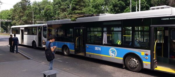 Алматыда автобус троллейбусқа соғылды - Sputnik Қазақстан