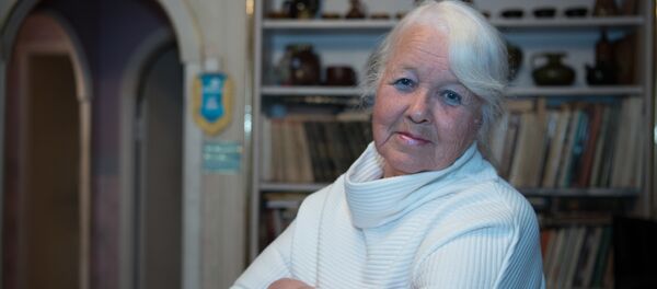 Болельщица ХК Барыс и ФК Астана Людмила Куфонина - Sputnik Казахстан