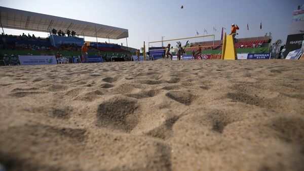 Пляжный волейбол на 17-х Азиатских играх в Южной Корее - Sputnik Казахстан