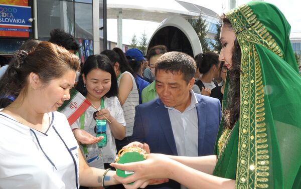 Делегация Катара посетила ЭКСПО-2017 - Sputnik Казахстан