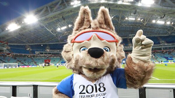 Талисман чемпионата мира по футболу 2018 и Кубка конфедераций FIFA волк Забивака - Sputnik Казахстан