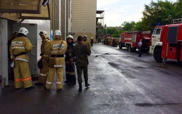 Противопожарные учения в Алматы - Sputnik Казахстан
