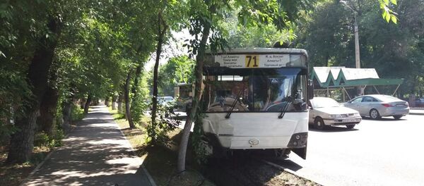 Авария с участием автобуса на проспекте Суюнбая - Sputnik Казахстан