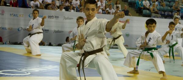 VI чемпионат мира по каратэ шинкиокушинкай в Астане VI чемпионат мира по каратэ шинкиокушинкай в Астане - Sputnik Казахстан