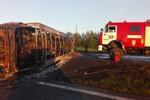 Авария с участием автобуса и КамАЗа в Татарстане - Sputnik Казахстан