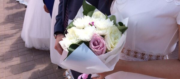 Церемония массового бракосочетания в Астане Церемония массового бракосочетания в Астане - Sputnik Казахстан