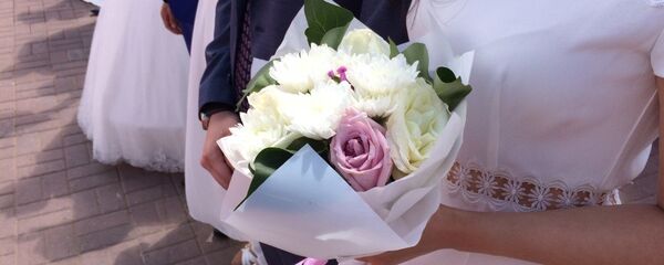 Церемония массового бракосочетания в Астане Церемония массового бракосочетания в Астане - Sputnik Казахстан