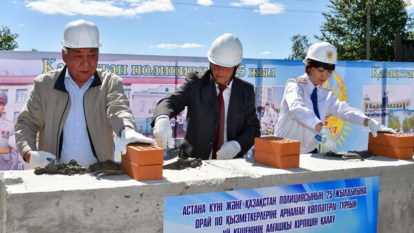 Строительство дома для полицейских в Петропавловске - Sputnik Казахстан