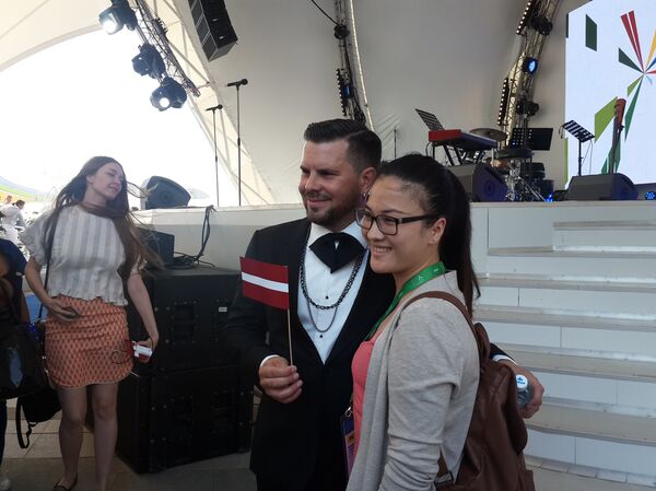 Национальный день в павильоне Латвии на ЭКСПО Национальный день в павильоне Латвии на ЭКСПО - Sputnik Казахстан