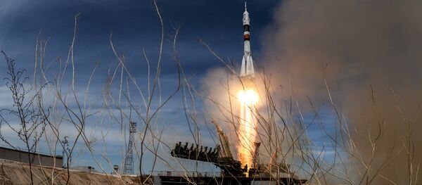 Пуск ракеты-носителя Союз с космодрома Байконур, архивное фото - Sputnik Казахстан