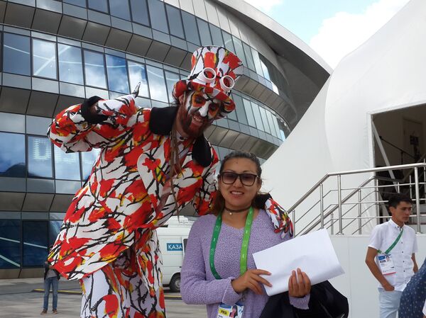 Аниматоры в павильоне Испании - Sputnik Казахстан