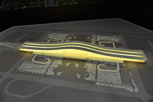 Макет вокзала Нурлы жол в павильоне КТЖ на ЭКСПО Макет вокзала Нурлы жол в павильоне КТЖ на ЭКСПО - Sputnik Казахстан