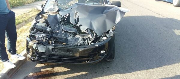 Лада Гранта и грузовик столкнулись на улице Жанажол - Sputnik Казахстан