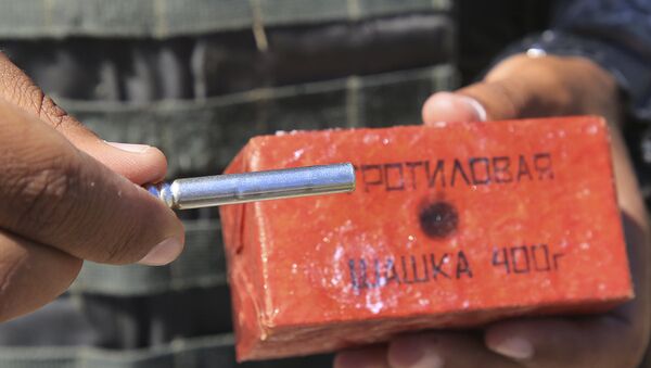 Тротиловая прессованная шашка, архивное фото - Sputnik Казахстан