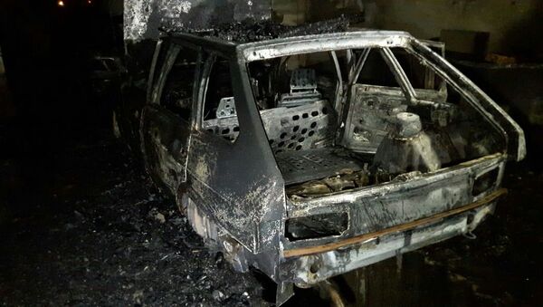 Два автомобиля сгорели на СТО - Sputnik Казахстан