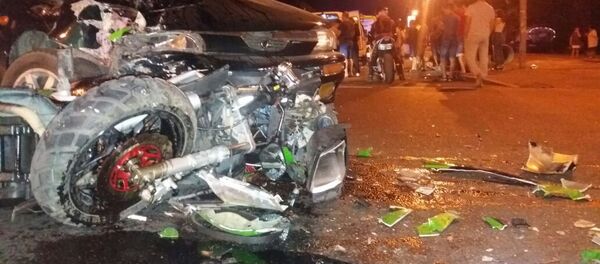 Мотоцикл жол апатына ұшырады - Sputnik Қазақстан