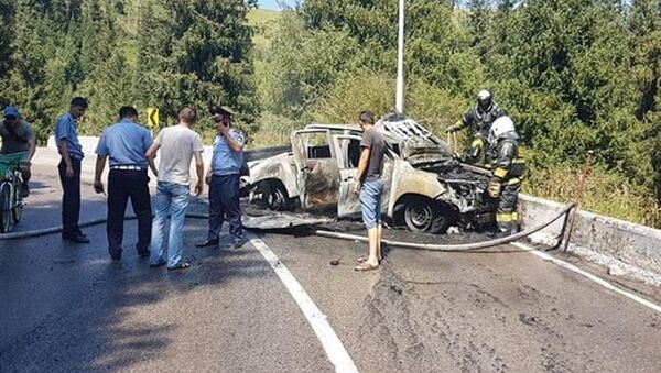 Газовый баллон взорвался  в автомобиле в районе Шымбулака - Sputnik Казахстан