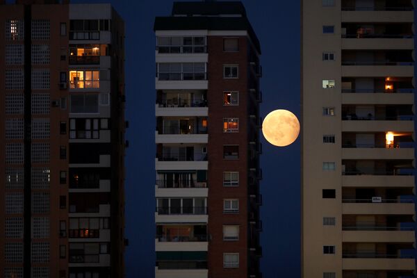 Лунное затмение в Испании - Sputnik Казахстан
