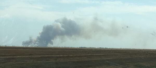 Степной пожар на западе Казахстана - Sputnik Казахстан